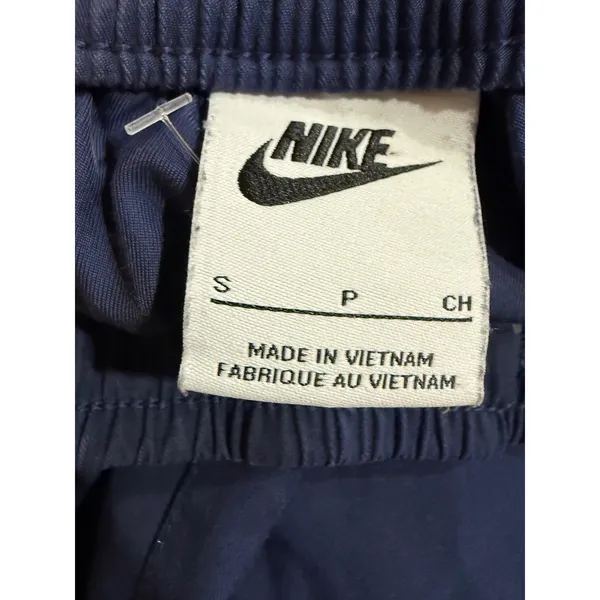 Nike Womens Sportswear Cargo Pants Navy Blue Tapered Elastic‎ Waist Small - Image 5