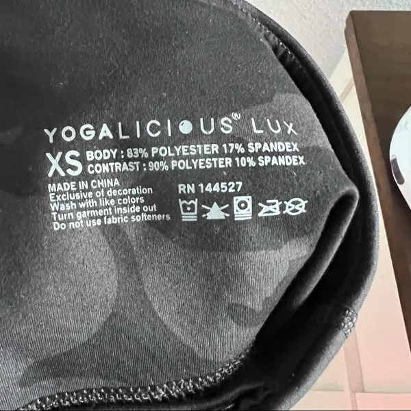 Yogalicious Lux Dark Camo Tights Shorts Bike Short XS - Image 8