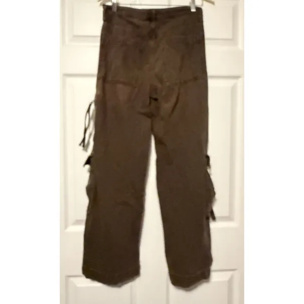 Baggy Pants Wide Leg Cargo Jeans‎ Brown Skate Grunge Streetwear Gorpcore Y2K 90s - Image 3