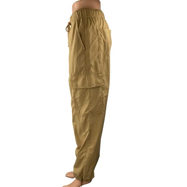 Pistola Women's Brown Elastic High Waist Drawstring Trousers Cargo Pants Size S - Image 2