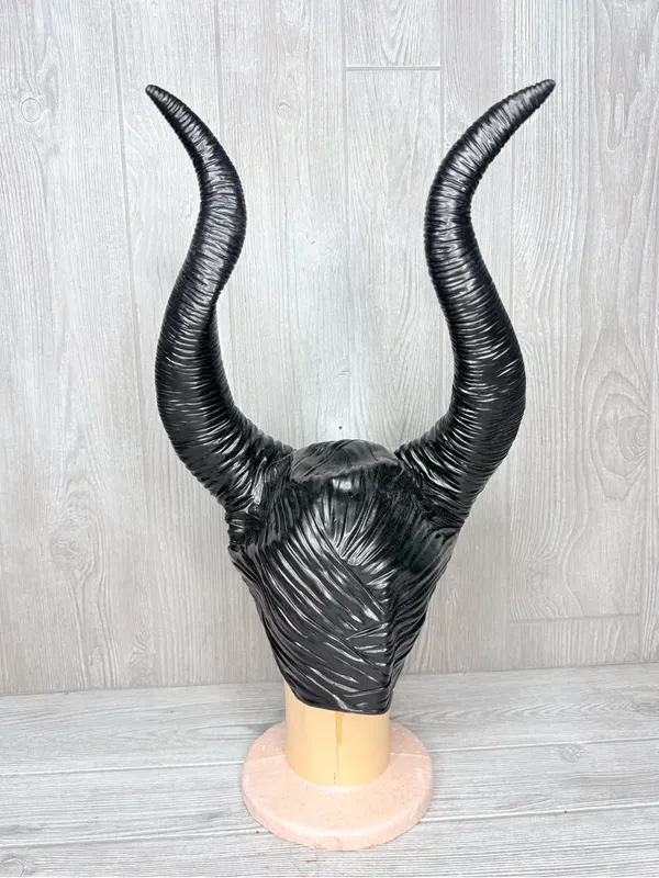 Deluxe Long Queen Horns maleficent Headpiece hat horns Halloween costume - Image 3