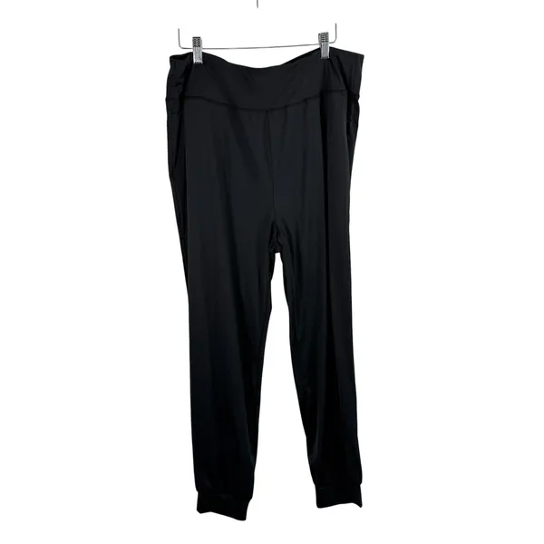 Halara Cutout Joggers Activewear Pants Black High Rise Pockets Yoga Gym Women XL - Image 2