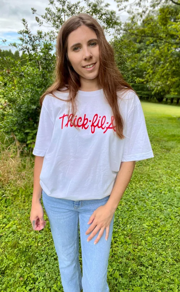 Bella + Canvas Thick Fil A Tee - Image 2