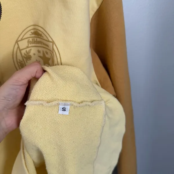 Taylor Swift Small Folklore Quarter‎ Zip Pullover Yellow - Image 5