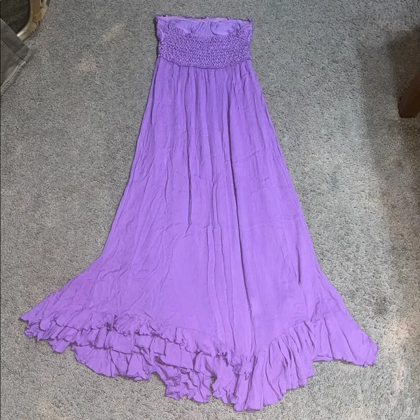 Free People FP One Adella Corset Maxi‎ Dress Beauty Berry Small - Image 6
