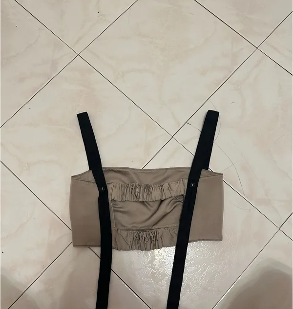 ZARA Satin Effect Crop Top - Image 3