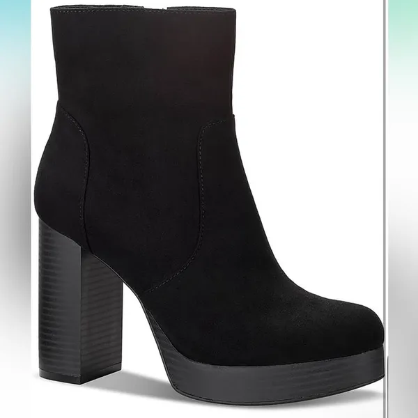 NWT SUN + STONE Elegant Black Ankle Boots Size 10 - Image 2