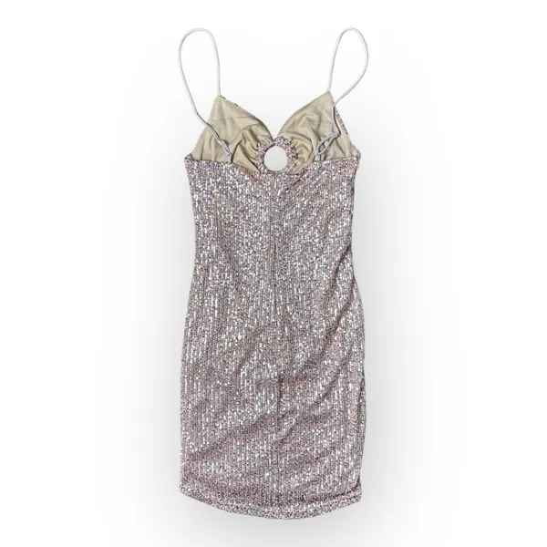 Revolve Saints + Secrets Rose Gold Sequined‎ Mini Dress Size S - Image 3