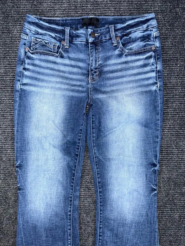 Buckle Black Fit No 53 Bootcut Stretch Jeans Sz 29 x 29 SHORT BBW5914S Whisker - Image 3