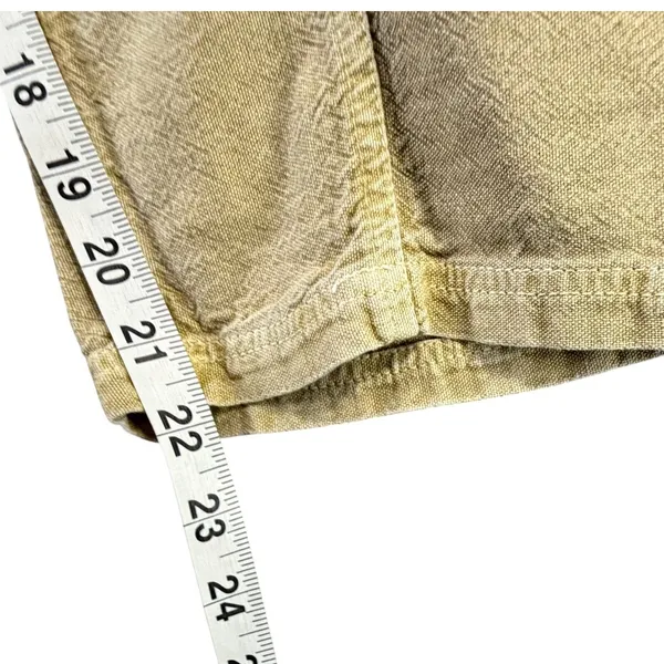 Daily Practice Anthropologie Evergreen Cargo Pants Womens M Tan Cropped Utility - Image 8