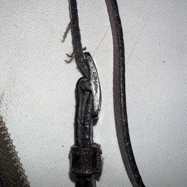 Vintage Y2K 90s Brighton Crocodile Leather Croc Wallet Organizer Crossbody Purse - Image 15