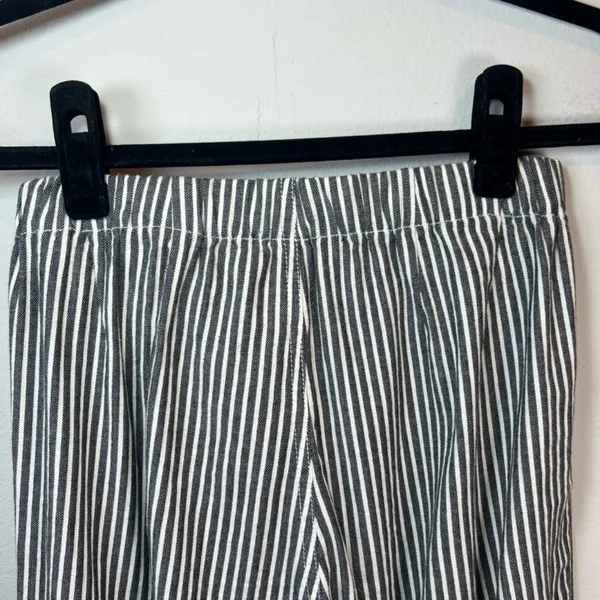 Brandy Melville John Galt Tilden Pants Black White Stripe High Rise School Small - Image 9