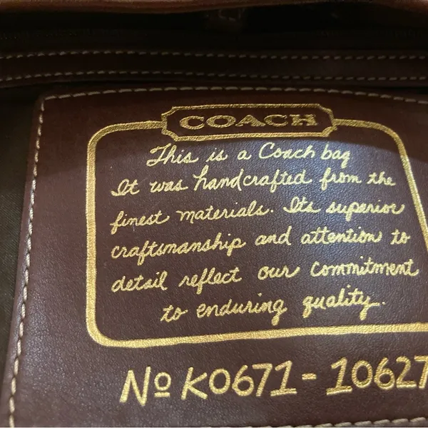 COACH SIGNATURE HOBO STYLE TOTE no 10627 shoulderbag satchel - Image 6