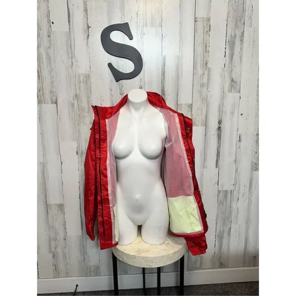 Red rain jacket size small - Image 5