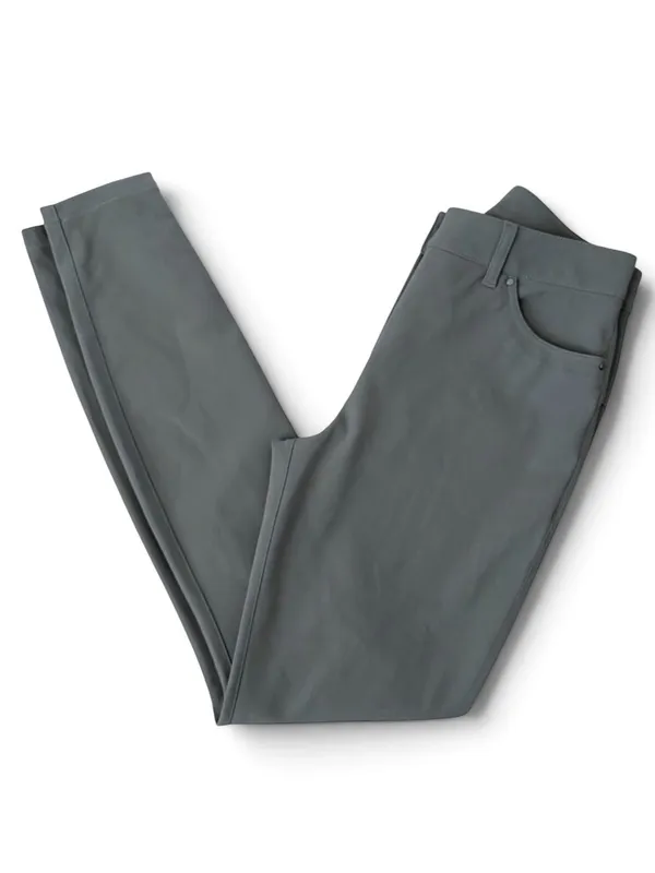 Lululemon City Sleek Slim-Fit 5 Pocket High-Rise Pant in Grey Sage Size 28 - Image 2
