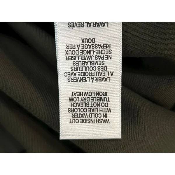 NWT GOOD AMERICAN‎ Anthropologie Olive Green Utility Belted Jacket Coat 2 Medium - Image 6
