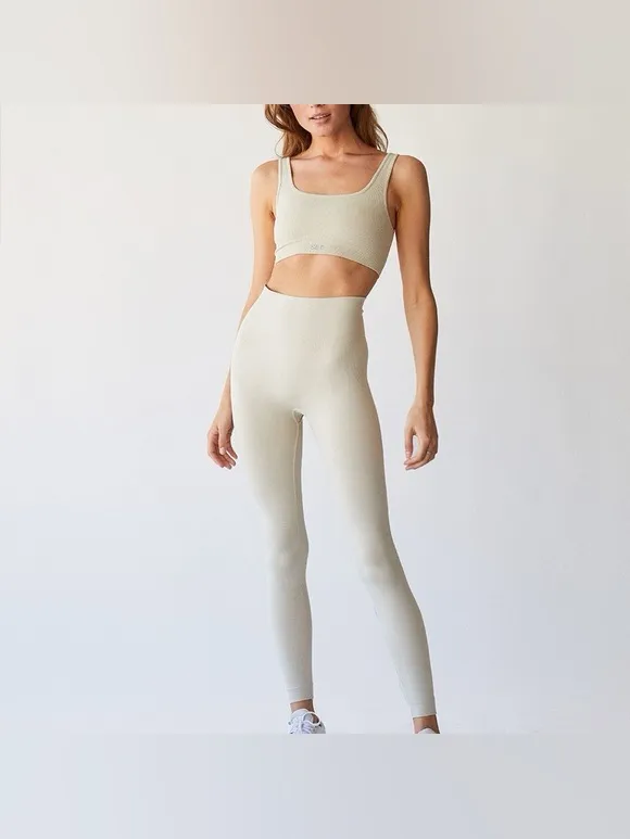 SET Active leggings sculptflex high rise dune stone breige seamless - Image 8