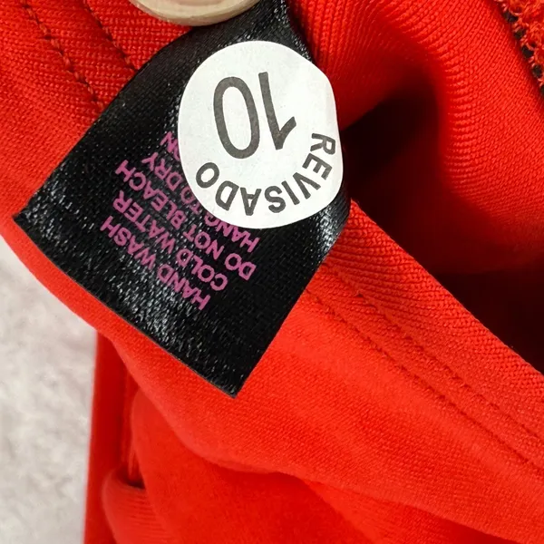 Fredericks of Hollywood Sunset Strap Fiery Red Tie Detail Bikini Top‎ S - Image 6