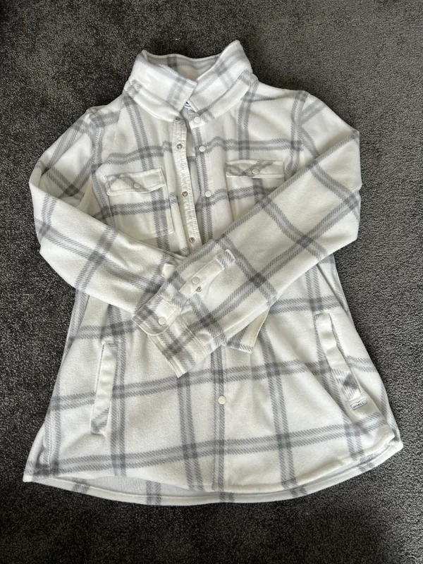 Fleece Flannel White Size XL - Image 2
