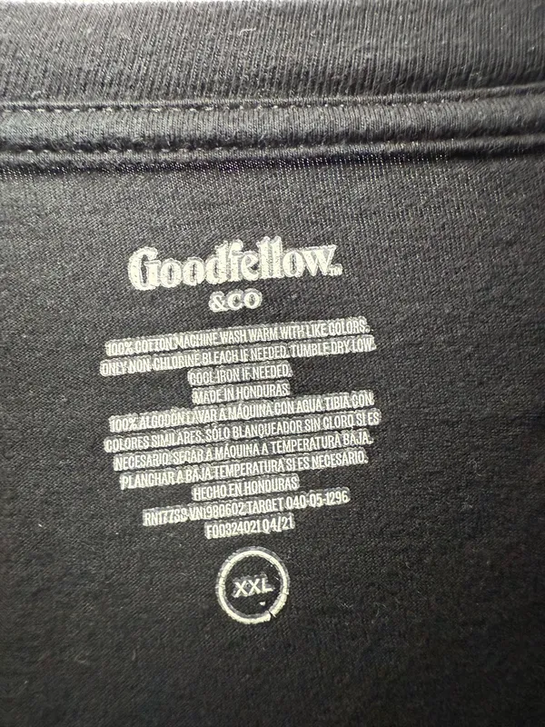 Lot of 3 Goodfellow & Co Men's Black V-Neck T-Shirts Short Sleeve Size XXL - Image 8