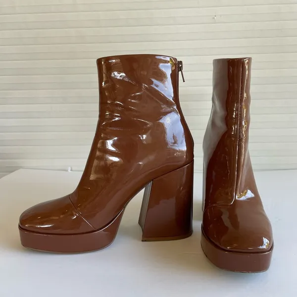 Steve Madden Luisina Cognac Boots - Image 2