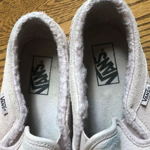 Vans Slip-On Lavender Suede Shearling Lined - Image 5