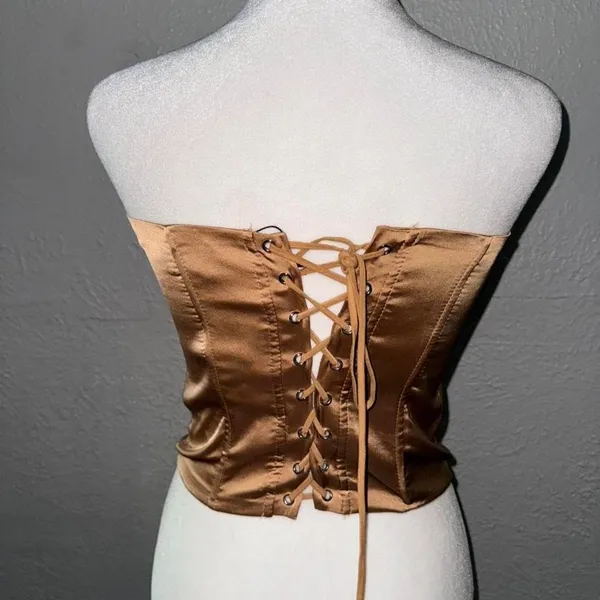 Edikted Corset Size Small Brownish Satin‎ - Image 2
