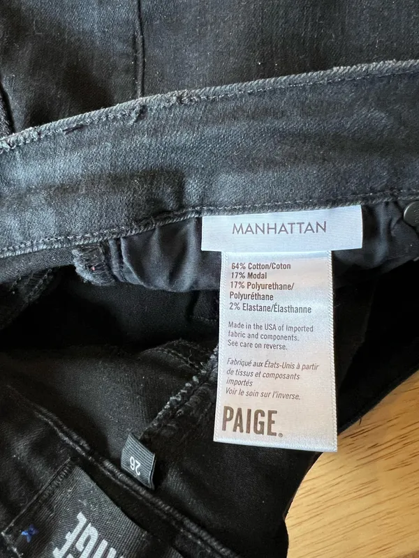 PAIGE Women's Black Manhattan Boot Cut Jeans - Image 4