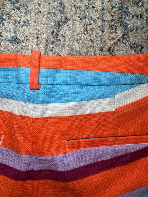 J.Crew Multicolor Striped Shorts Size 6 Colorful Casual Summer - Image 4