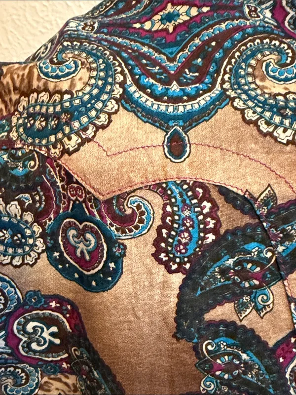 🐂🐂🐂BOGOHO🐂🐂🐂Ariat Tan Paisley Print Pearl Snap LS Shirt-Large - Image 13
