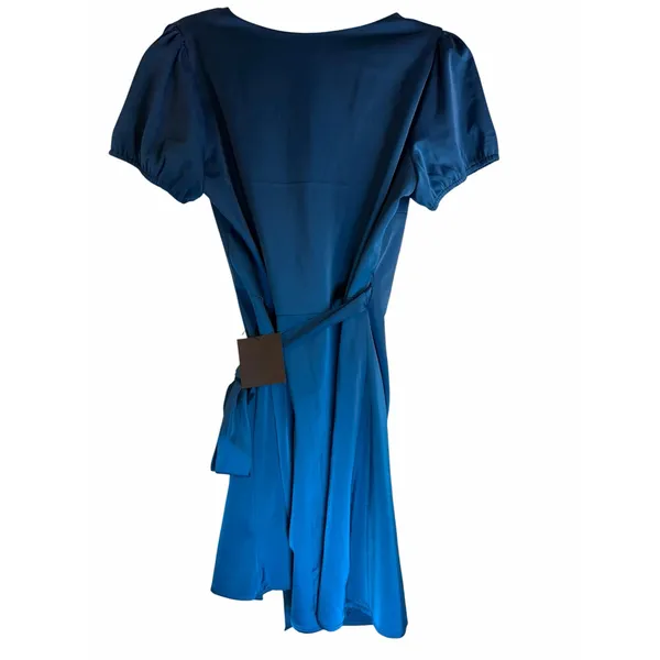 NWT Lulus Blue Wrap Cocktail Dress - Size M - Image 4