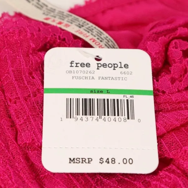 Free People NWT  Bra Size Large - Image 5