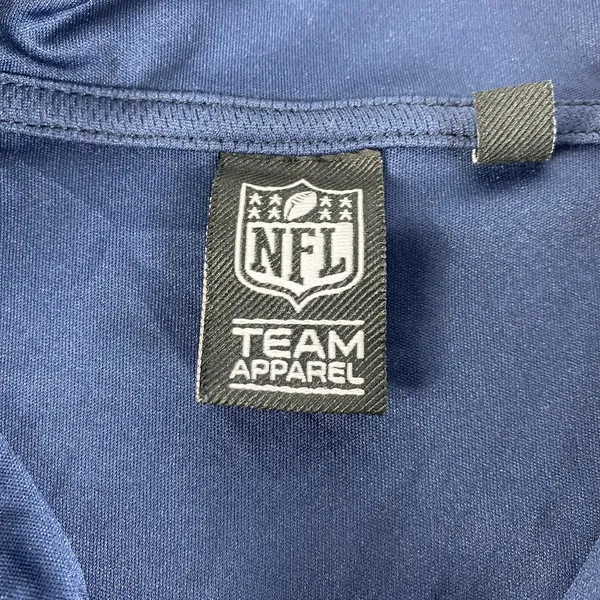 New England Patriots 1/4 Zip Shirt Mens Medium Blue Dri-Fit NFL Team Apparel - Image 6