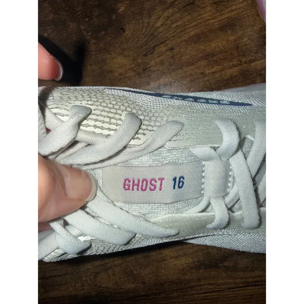 Brooks Ghost 16 Women's Running Shoes Gray Pink Blue 1204071B175 Size 11 - Image 5