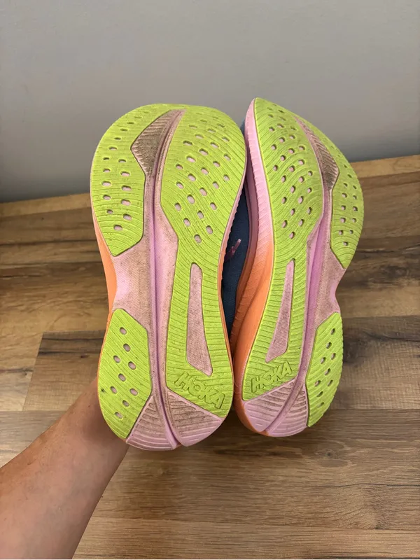 Hoka Mach 6 Athletic Running Shoes Pink Light Blue Women’s - Image 5