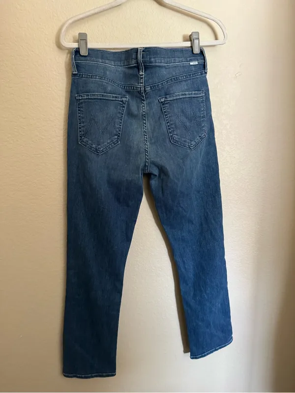 Mother Mid Rise Dazzler Ankle Jeans Sz 29 Wish On A Star Blue - Image 6