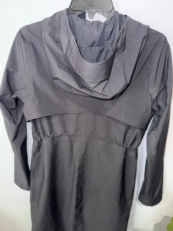 lululemon athletica Black Hooded Trench Coat - Image 13