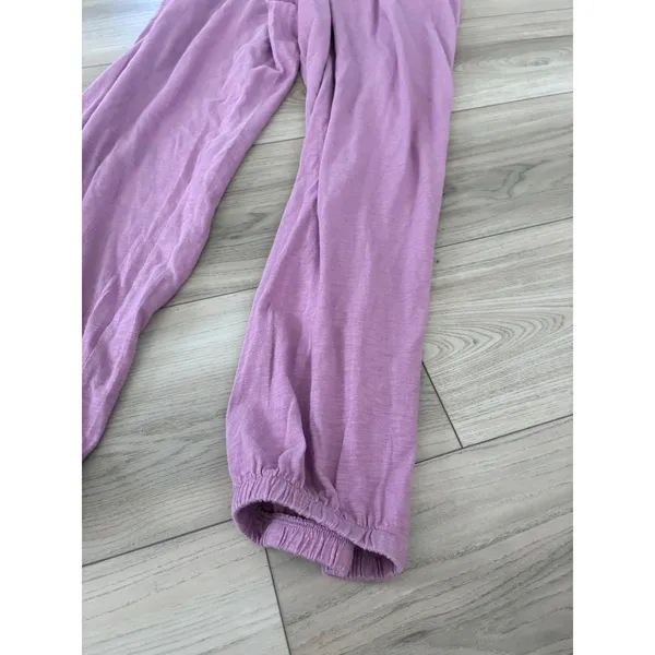 American Eagle Smocked Jumpsuit strapless Purple Mauve L NWT - Image 2