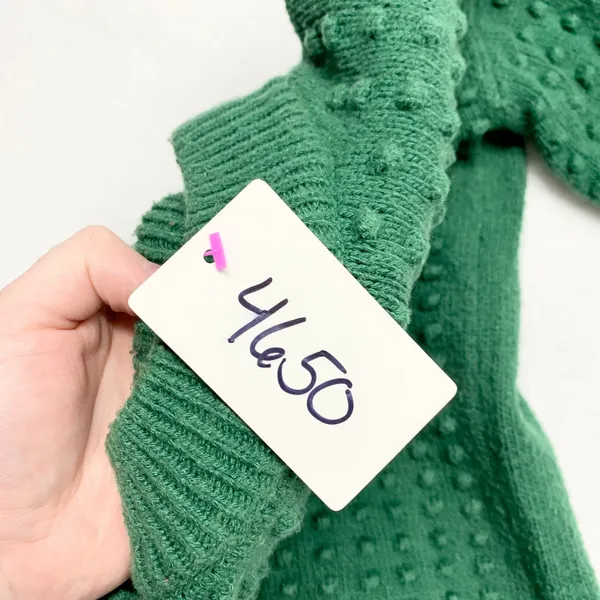 LEGO x‎ Target Popcorn Bobble Knit Sweater Womens Size XS Green Crewneck Limited - Image 6