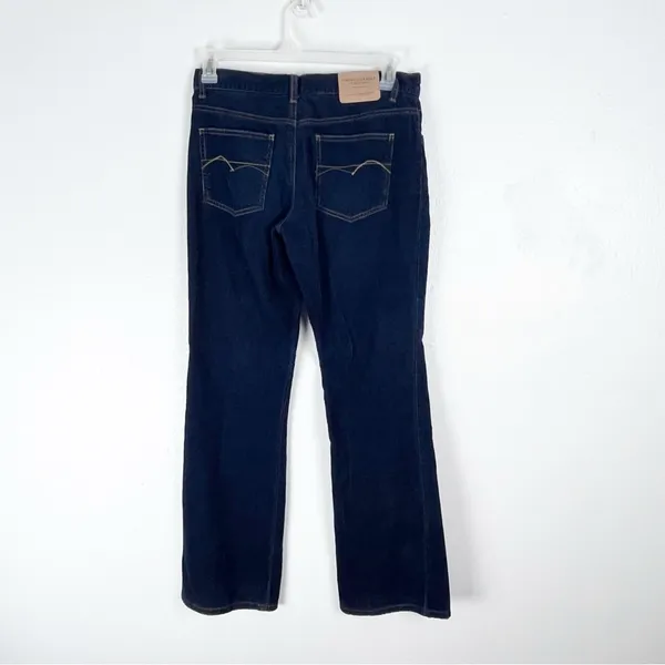 AMERICAN EAGLE Navy Blue 100% Cotton Dive Pockets Corduroy Jeans 8 Boho Western - Image 2