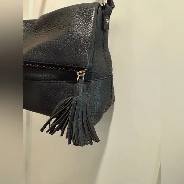 Kate Spade Large Maria Southport Avenue Black‎ Leather Cross Body - Image 5