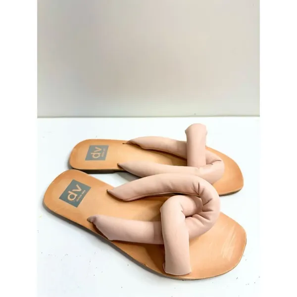 DV Dolce Vita Sandals Womens Size 8 Pink Janae Slip‎ On Flats - Image 3