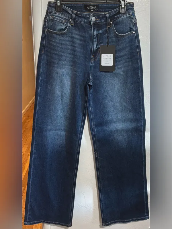 #76 NWT Socialthreads Risen Mila High Rise Full Length Straight Jeans Size 9/29 - Image 5