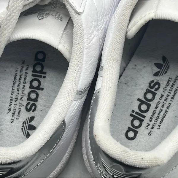 Adidas Continental 80’s Sneaker Size 9.5 White Silver Style EE8925 - Image 10