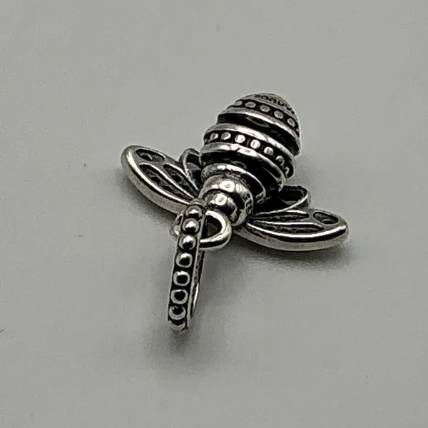 Pandora 398840C01 Sparkling Queen Bee Pendant Sterling Silver CZ Retired - Image 4