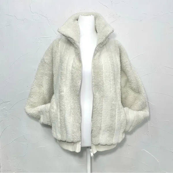 Athleta Willow Fleece Sherpa Bomber Jacket - Image 5