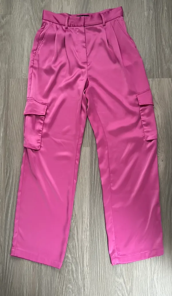 Dynamite Satin Cargo Pants - Image 3