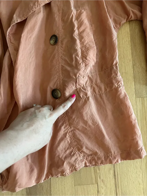 Free People The Lea Jacket Double Breasted Women's cupro lightweight pink - Image 6