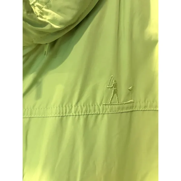 lizgolf Women’s NWT $69 Green Golf Windbreaker Vest Jacket Pouch Hoodie Zip XL - Image 4