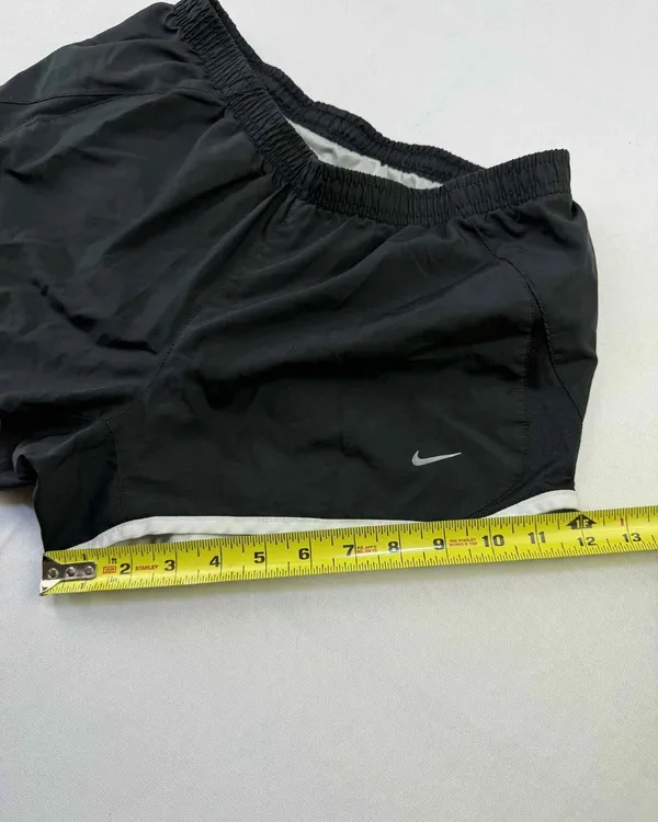 Nike Women's Dri-Fit Tempo Lined Running Shorts Black/White Size Medium - Image 6
